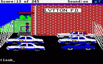 Police Quest - In Pursuit of the Death Angel screen shot game playing